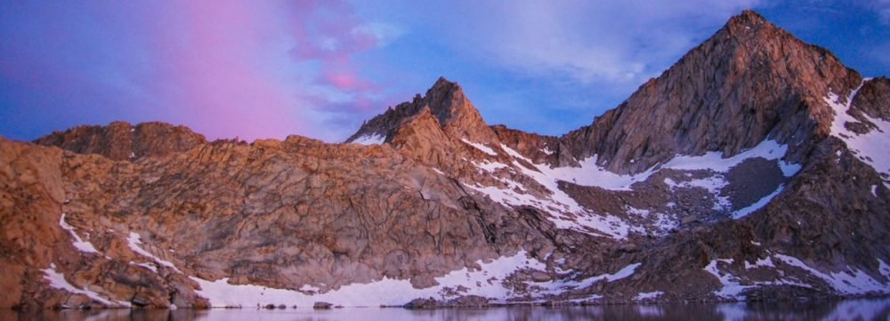 Sierra Nevada mountains at sunset